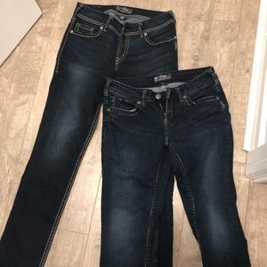Silver jeans (2 pair)